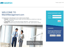 Tablet Screenshot of marshmanagement.com